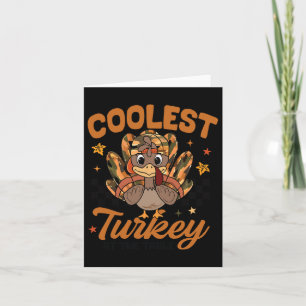 Erntedank Coolste Türkei bei Tisch Kleinkind B Karte