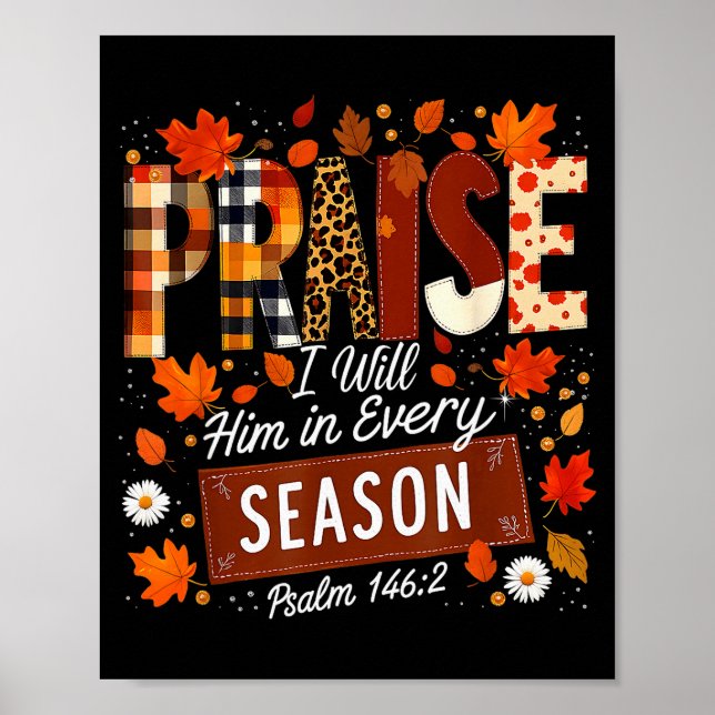 Erntedank Coquette Dankt Dem Herrn Herbst Poster (Vorne)