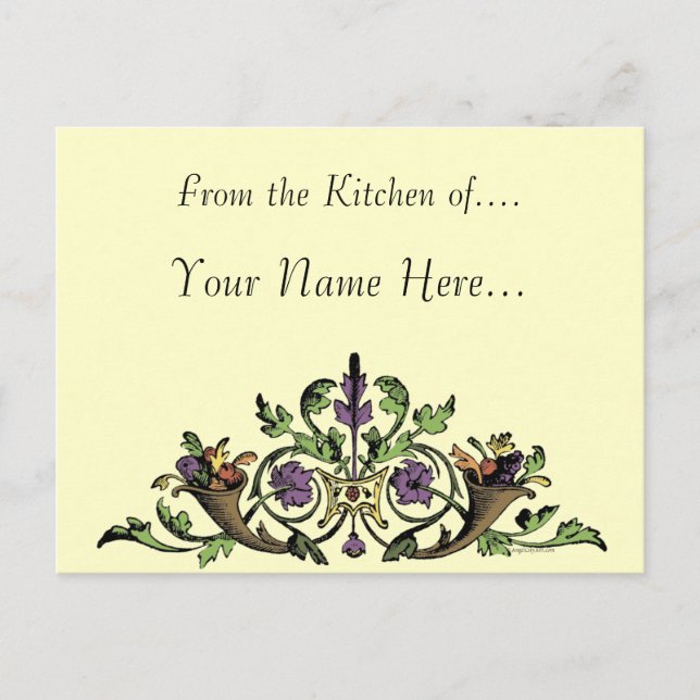 Erntedank cornucopia Custom Recicard Postkarte (Vorderseite)