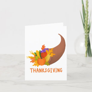 Erntedank Cornucopia Ferienkarte Feiertagskarte