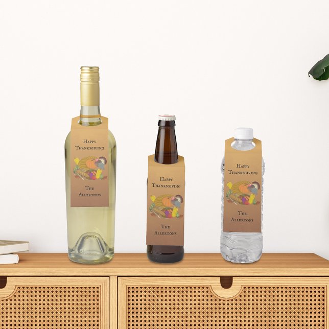 Erntedank Cornucopia Flaschenanhänger (Von Creator hochgeladen)