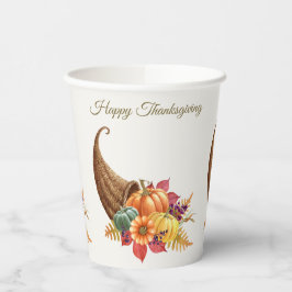 Erntedank Cornucopia Paper Cups Pappbecher