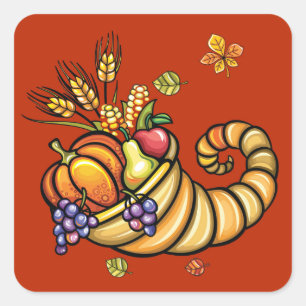 Erntedank Cornucopia Sticker - SRF