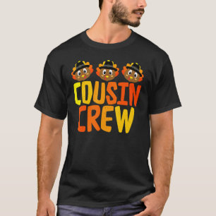 Erntedank Cousin Crew Truthahn Cousin Kinder Junge T-Shirt