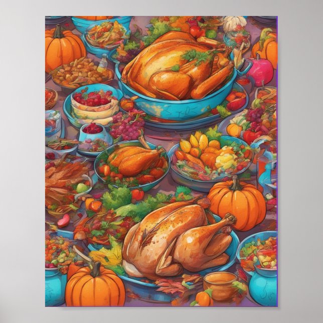 Erntedank Creative Food Poster Art (Vorne)