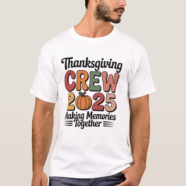 Erntedank-Crew 2025 – Süße Familie Herbst Kürbis  T-Shirt (Vorderseite)
