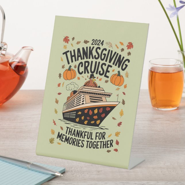 Erntedank Cruise 2024 Danke für Erinnerungen Sockelschild (In Situ)