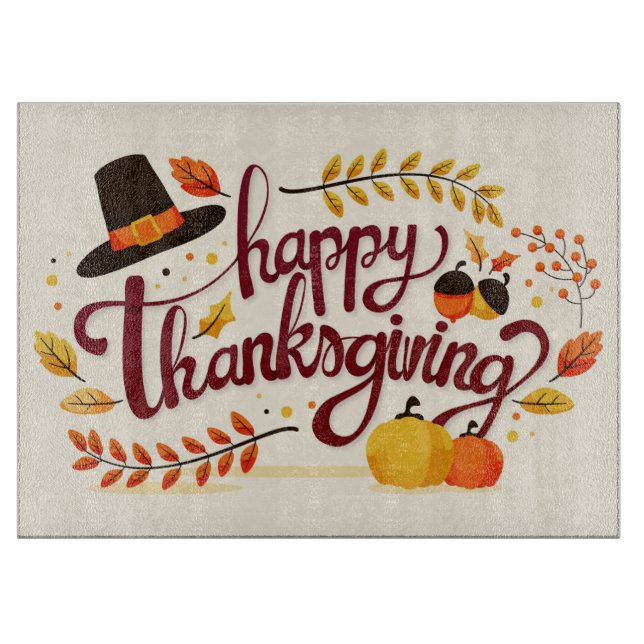 Erntedank Cutting Board Schneidebrett (Vorderseite)