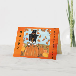 Erntedank Dackel Karte