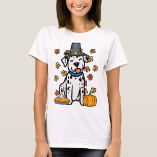 Erntedank Dalmatiner Niedlich Herbst Herbst Hunde  T-Shirt