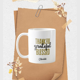 Erntedank Dankbar Dankbar Gesegnetes Elegant Kaffeetasse