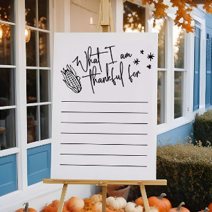 Erntedank Dankbarkeit Aktivitäts-Poster Poster