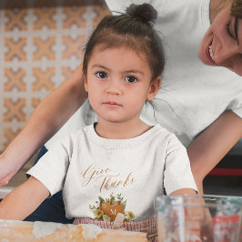 Erntedank danken Skript Herbstlaub Kinder T-Shirt