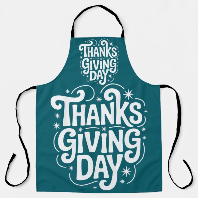 Erntedank Day Celebrate mit Familie und Freunden Schürze (Vorderseite)