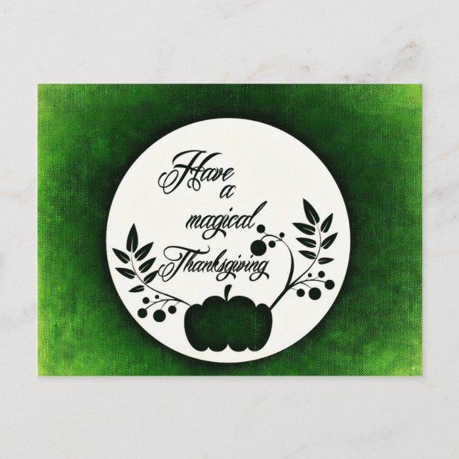 Erntedank Day Greetings Feiertagspostkarte (Vorderseite)