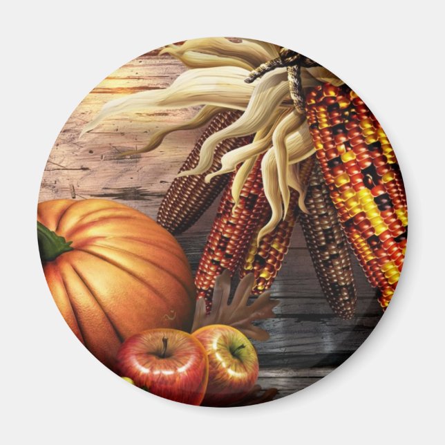 Erntedank Day Magnet (Vorne)