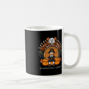 Erntedank Day Pilgrim Throne Fun Boys Girls Kind Kaffeetasse