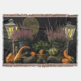 Erntedank Day Szene mit Bench und Fall Ernte Decke