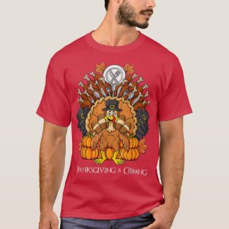 Erntedank Day Turkey Throne Funny Boys Girls Ki T-Shirt