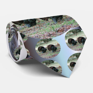 Erntedank Day Wilde Truthähne in einem offenen Fel Krawatte