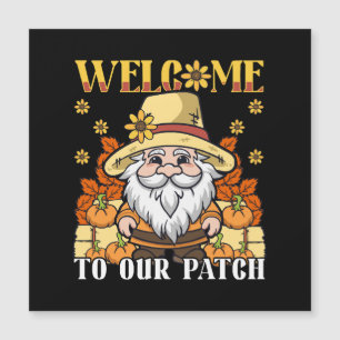 Erntedank Day Willkommen bei unserem Patch Gnome Magnetkarte