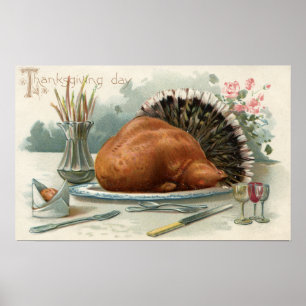 Erntedank DayA Dressed Turkey for dinner Poster