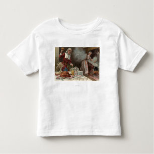 Erntedank DayPilgrim Abendessen-Szene Kleinkind T-shirt