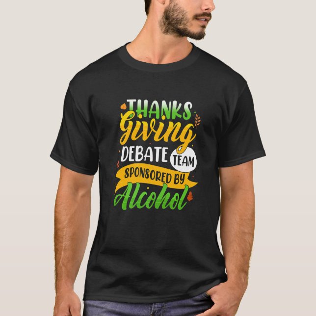 Erntedank Debatten Team Alkoholprämie T-Shirt (Vorderseite)