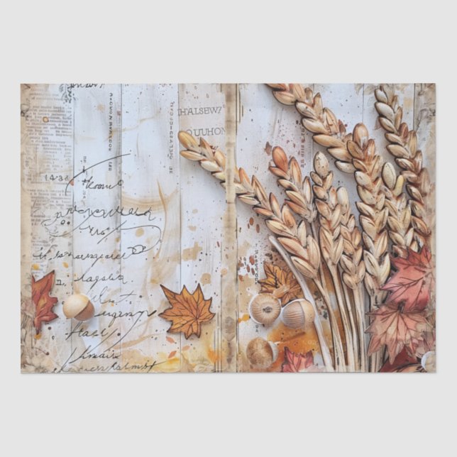 Erntedank Decoupage Seidenpapier (Vorderseite)