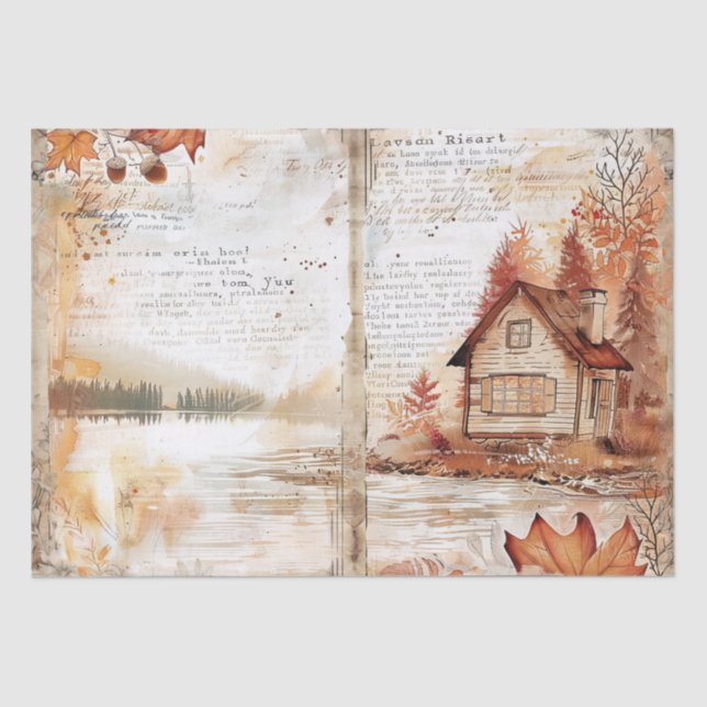 Erntedank Decoupage Seidenpapier (Vorderseite)