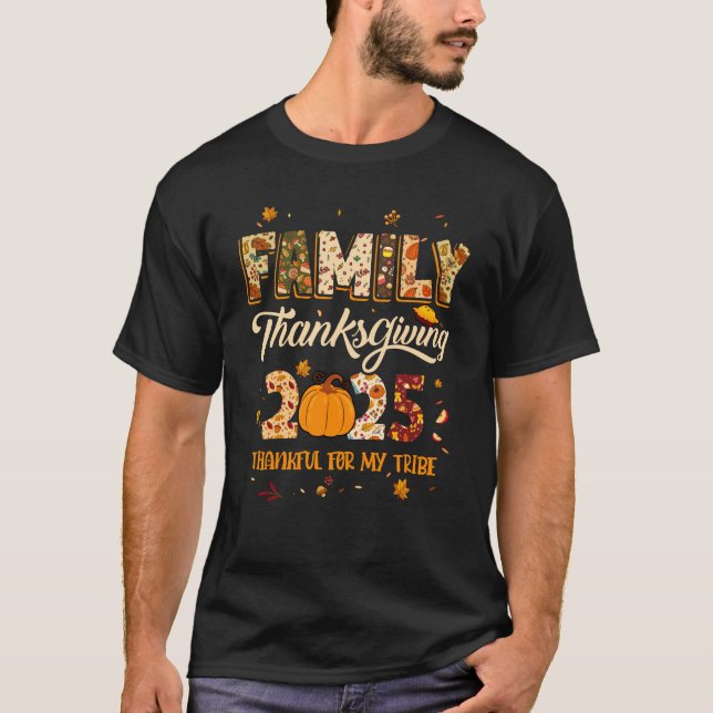 Erntedank der Familie 2025 - Danke für meine Tribe T-Shirt (Vorderseite)