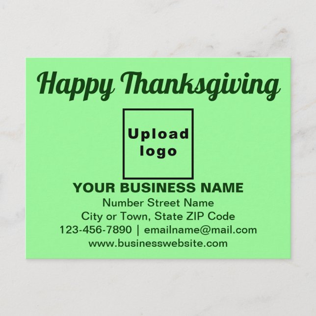 Erntedank der Wirtschaft grün Postkarte (Vorderseite)