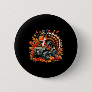 Erntedank Design Boys Kinder Dinosaurier T Rex Fal Button