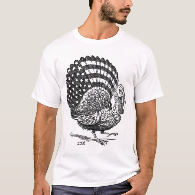 Erntedank die Türkei T-Shirt (Vorderseite)