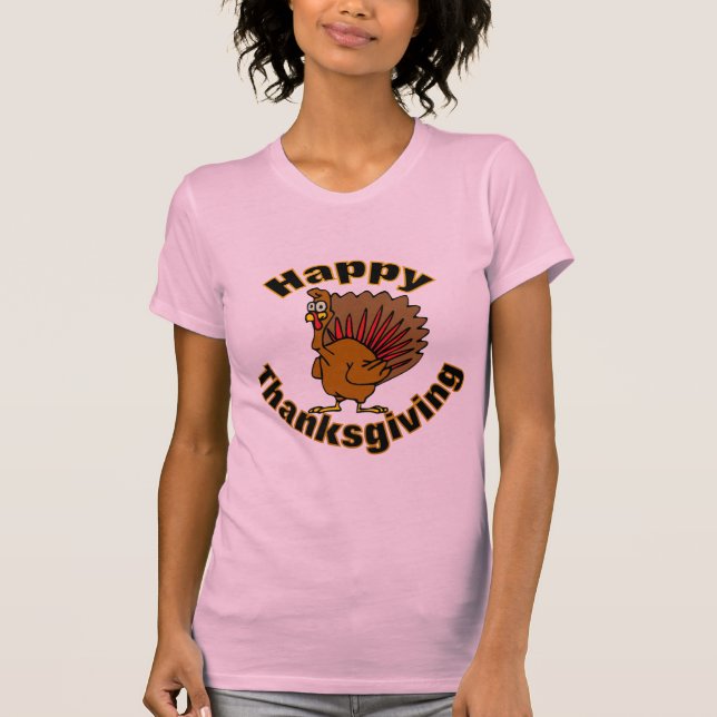 Erntedank die Türkei T-Shirt (Vorderseite)