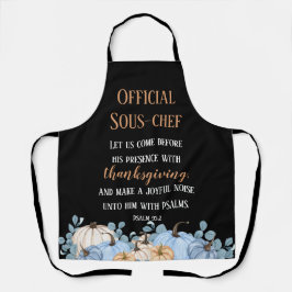 Erntedank Dinner Helper Sous-Koch Black Schürze