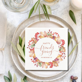 Erntedank Dinner Herbstfarben Freundlichkeit Serviette