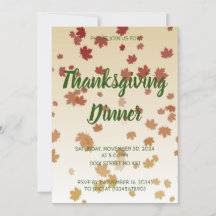 Erntedank Dinner Maple Blätter