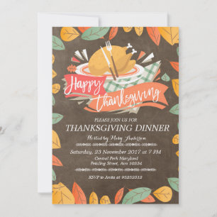 Erntedank Dinner Party Einladung