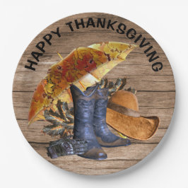 Erntedank Dinner Party Orange Rustikal Vintag Pappteller