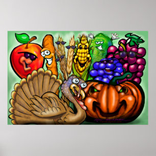Erntedank Dinner Party Poster