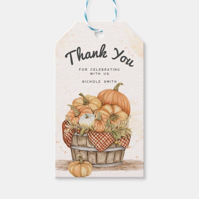 Erntedank Dinner Party Vielen Dank Geschenkanhänger (Vorderseite)