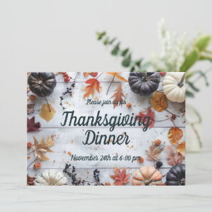 Erntedank Dinner Pumpkin Einladung