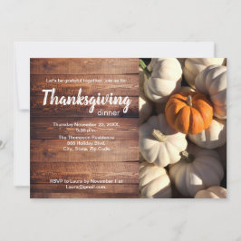 Erntedank Dinner Pumpkin Harvest Foto Einladung