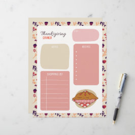 Erntedank Dinner Shopping List