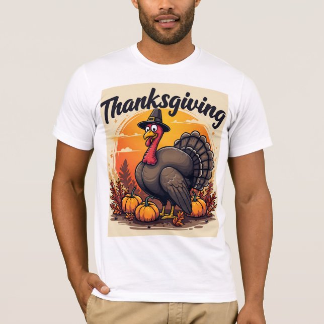 Erntedank Druckter T - Shirt (Vorderseite)