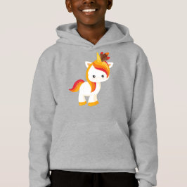 Erntedank Einhorn, Niedliches Einhorn, Federn Hoodie