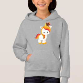 Erntedank Einhorn, Niedliches Einhorn, Federn Hoodie