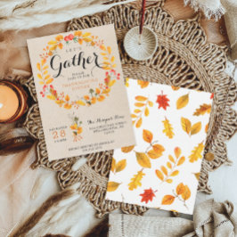 Erntedank Einladung - Erntedank Abendessen