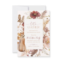 Erntedank Einladung Freundliches Abendessen